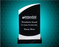 8 1/2 inch Slant Glass Award