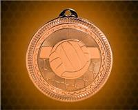 2 inch Bronze Volleyball Laserable BriteLazer Medal