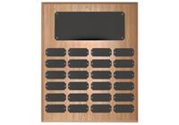 12 x 15 Inch Oak Finish Completed Perpetual Plaque (24 Plates)