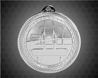 2 inch Silver Gymnastics Laserable BriteLazer Medal