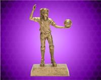 8 1/2" Gold Female Volleyball Resin