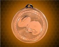 2 inch Bronze Football Laserable BriteLazer Medal