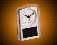 5 1/2 inch Silver Promotional Plastic Clock