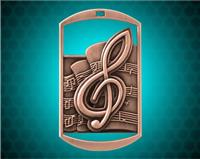 2 3/4 inch Bronze Music DT Medal