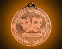 2 inch Bronze Drama Laserable BriteLazer Medal