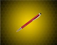 Burgundy with Silver Trim Laserable Pen with Stylus