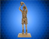 10 3/4" Male Gold Basketball Resin