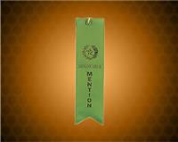 Green Honorable Mention Carded Ribbon