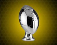5 3/4 Inch Silver Metallized Football Resin