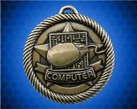 2 inch Gold Computer Value Medal
