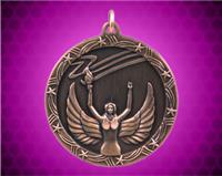1 3/4 inch Bronze Victory Shooting Star Medal