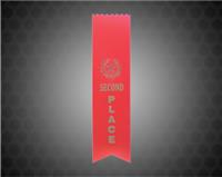 Red 2nd Place Pinked Top Ribbon