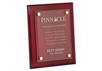 8 x 10 Inch Rosewood Piano Finish Floating Acrylic Plaque