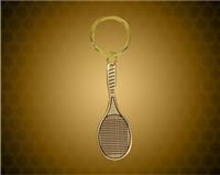 1 X 3 Gold Tennis Brass Key Ring