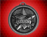 2 inch Silver Graduate Value Medal
