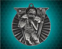 2 Inch Silver Football Victory Medal