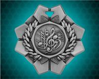 2 inch Silver Music Imperial Medal