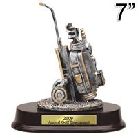 Golf Bag Trolley Trophy