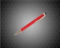 Red with Silver Trim Laserable Pen with Stylus