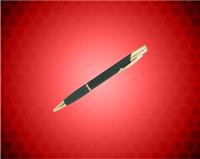 Gloss Black Ballpoint Pen with Gripper