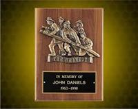 9 x 12 inch Wexford Series Plaque with Antique Bronze Casting "THE BRAVEST"