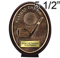 Nearest to the Pin Golf Plate Trophy
