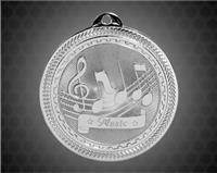 2 inch Silver Music Laserable BriteLazer Medal