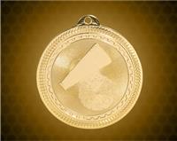 2 inch Gold Cheer Laserable BriteLazer Medal
