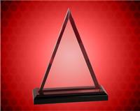 7 3/4 Inch Red Triangle Impress Acrylic