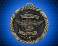 2 inch Gold Outstanding Student Value Medal