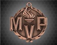 1 3/4 inch Bronze MVP Wreath Medal