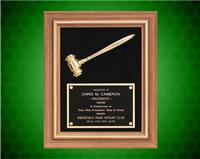 15 x 18 inch Metal Gavel Gold Electroplate Plaque