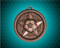 2 inch Bronze Soccer Value Medal