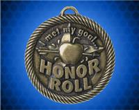 2 inch Gold Met My Goal Honor Roll Value Medal