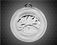 2 inch Silver Martial Arts Laserable BriteLazer Medal