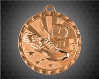 2 inch Bronze Track Bright Medal