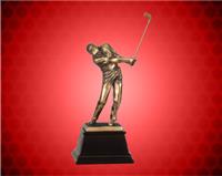 8 3/4 Inch Bronze Male Golf Resin Award