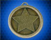 2 inch Gold Star Value Medal