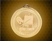 2 inch Gold Art Laserable BriteLazer Medal