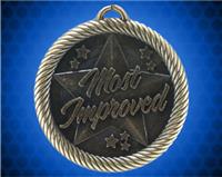 2 inch Gold Most Improved Value Medal