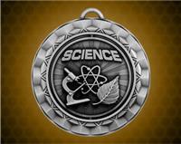 2 5/16 inch Silver Science Spinner Medal