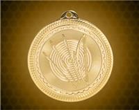 2 inch Gold Archery Laserable BriteLazer Medal