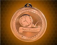 2 inch Bronze Perfect Attendance Laserable BriteLazer Medal
