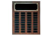 15 x 18 Inch Cherry Finish Perpetual Plaque (36 Plates)