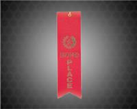 Red 2nd Place Carded Ribbon