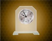 6 1/2 inch Jade Glass Clip Corner Clock