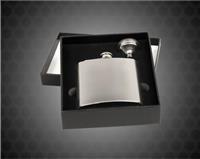 6 oz. Stainless Steel Flask Gift Set with Presentation Box