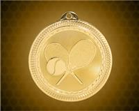 2 inch Gold Tennis Laserable BriteLazer Medal