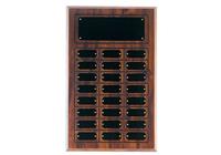 11 3/4 x 18 3/4 Inch Cherry Finish Perpetual Plaque (24 Plates)