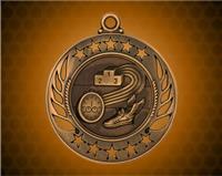2 1/4 inch Bronze Track Galaxy Medal 